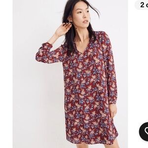 Madewell Button-Back Dress in Antique Floral